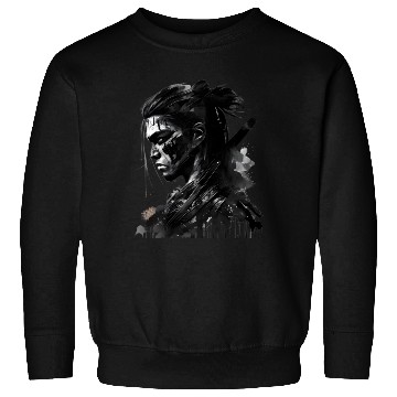 Discover Hard Face Samurai Ink Arts Sweatshirts