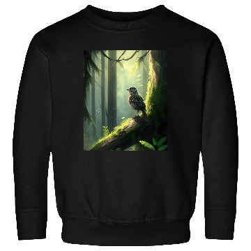 Discover Forest Bird: Nature's Handmade Artwork Sweatshirts