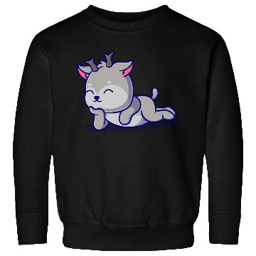 Discover Cute deer cartoon icon illustration gift Sweatshirts