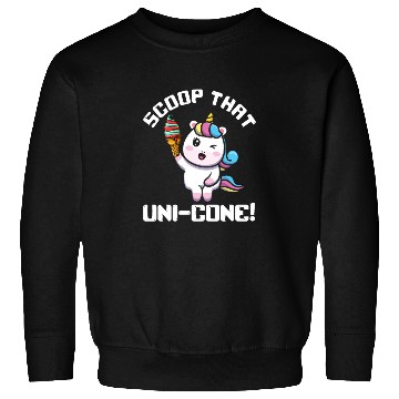 Discover Rainbow Cute Unicorn Ice Cream Lover Mythical Sweatshirts