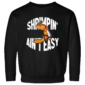 Discover Funny Jiu Jitsu Shrimp Pun Shrimpin Aint Easy Sweatshirts
