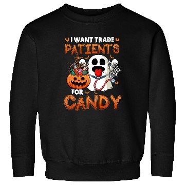 Discover Nurse Halloween Will Trade Patients For Candy Sweatshirts
