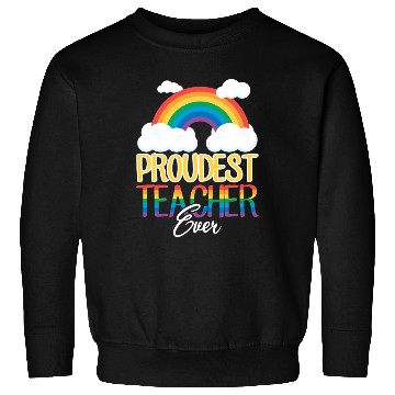 Discover Proud Teacher Gay Pride Teaching Rainbow Flag Sweatshirts