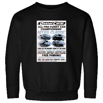 Discover Vintage Hot Rod Classic Drag Racing Poster Sweatshirts