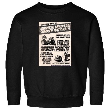 Discover Vintage Hot Rod Classic Drag Racing Poster Sweatshirts
