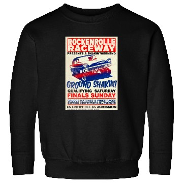 Discover Vintage Hot Rod Classic Drag Racing Poster Sweatshirts
