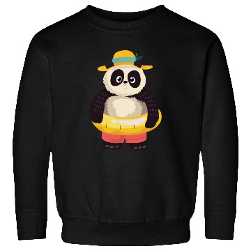 Discover A Panda With A Floater Sweatshirts