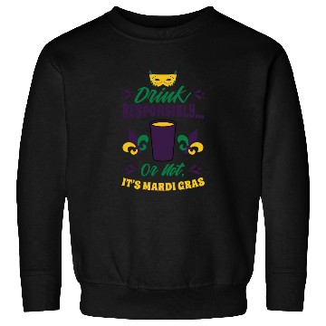 Discover Mardi Gras Carnival Beer Drinking Parade Party Sweatshirts