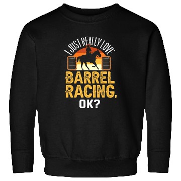 Discover Funny Barrel Racing Sweatshirts Rodeo Horse Barrel Race