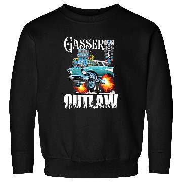 Discover Gasser Outlaw Class Vintage Drag Racing Race Car Sweatshirts