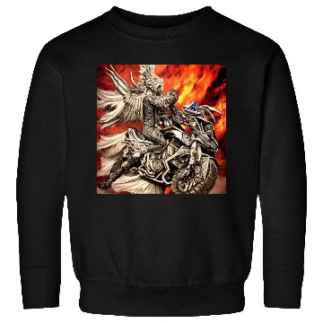 Discover Devil Hellfire Riding Motorcycle Sweatshirts