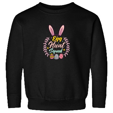 Discover Egg Hunt Squad Hunting Season Funny Easter Day Sweatshirts