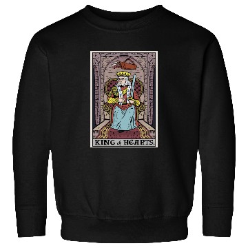 Discover King of Hearts Tarot Card Sweatshirts