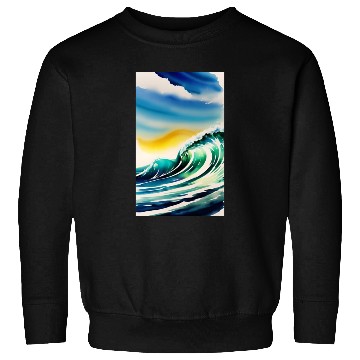 Discover Ocean Waves Painting Design Sweatshirts