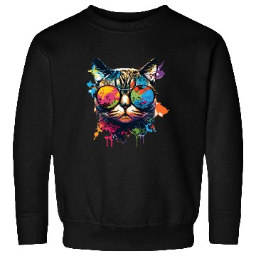 Discover Sunglass Cat Sweatshirts