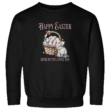 Discover Happy Easter Bunny Colorful watercolor Easter Egg Sweatshirts