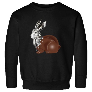 Discover Chocolate Easter bunny in a high-gloss chrome look Sweatshirts