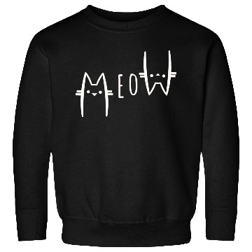 Discover Meow Sweatshirts for Cat Lover, Funny Cat