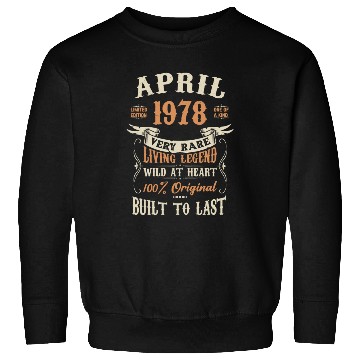 Discover April 1978 Birthday Surprise Sweatshirts