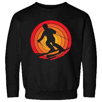 Discover Retro Skiing Snow Ski Skier Sweatshirts