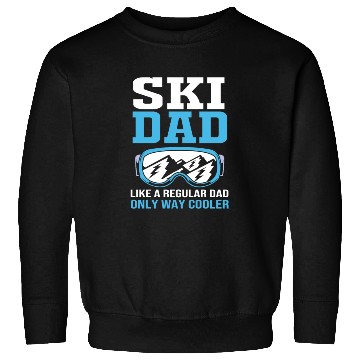 Discover Fathers Day Skiing Ski Dad Skier Goggle For Men Sweatshirts
