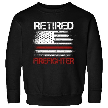 Discover Retired Firefighter Us Flag Sweatshirts