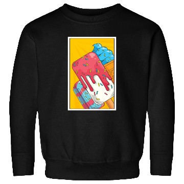 Discover Sweets Lover Foodie Pop Art Dessert Ice Cream Sweatshirts