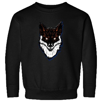 Discover Vector illustration of fox head Sweatshirts classique