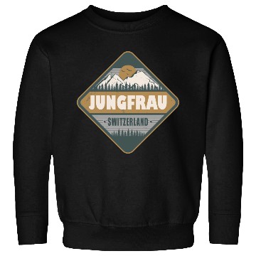Discover Jungfrau Switzerland Vintage Hiking Design Sweatshirts