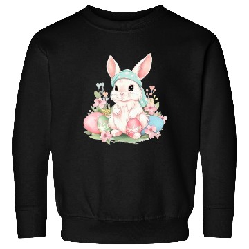 Discover Cute Sweet Easter Bunny Rabbit Easter Eggs Sweatshirts