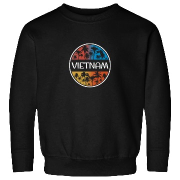 Discover Vietnam Stylish Vacation Souvenir Palm Tree Sweatshirts