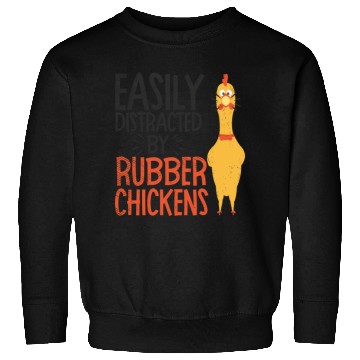 Discover Rubber Chicken Enthusiast Loud Scream Yellow Sweatshirts