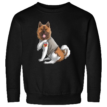 Discover American Akita I Love Mom Tattoo Dog Mothers Day Sweatshirts