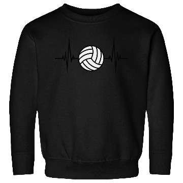 Discover Rash Pulse Frequency Heart Beat Cool Volleyball Sweatshirts