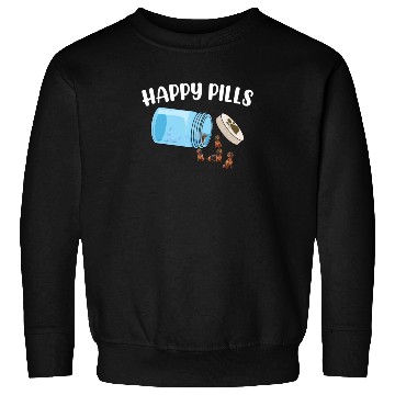 Discover Happy Pills Dachshund Funny Dog Lover Humor Pun Sweatshirts