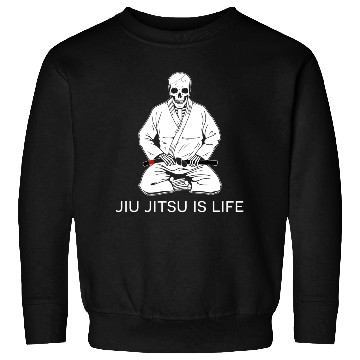 Discover Kneeling Skeleton - Jiu Jitsu is life Sweatshirts