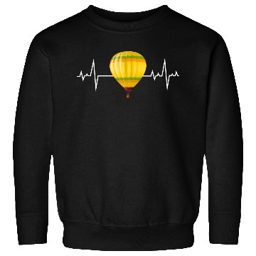 Discover Hot Air Ballooning Hopper Balloon Heartbeat Pulse Sweatshirts