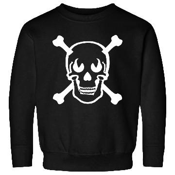 Discover Skull and crossbones design white Sweatshirts