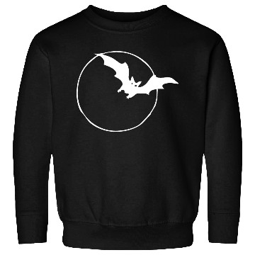 Discover Bat & Moon White Sweatshirts