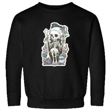 Discover cute Tarot Card Skeleton Nu Goth Sweatshirts