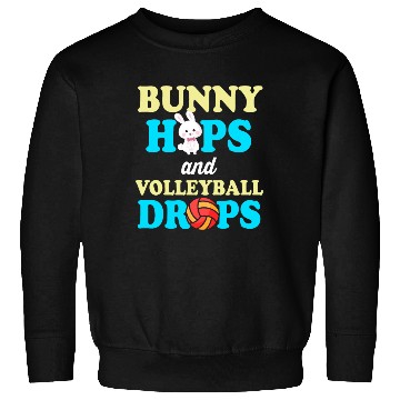 Discover Easter Volleyball Bunny Holiday Rabbit Sport Sweatshirts