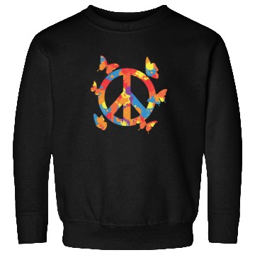 Discover Peace Women Butterfly Lover Sweatshirts