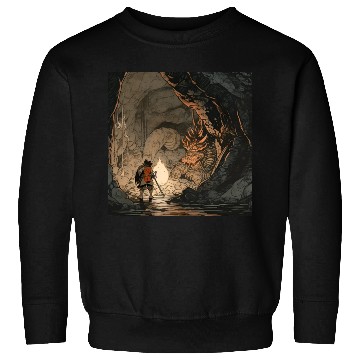 Discover Dragon sleeping in a cave Sweatshirts