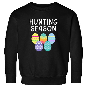 Discover Hunting Season Eggs Funny Easter Day 2023 Egg Hunt Sweatshirts