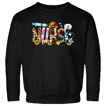 Discover Registered Nurse Nursing School Nurse Week Leopard Sweatshirts