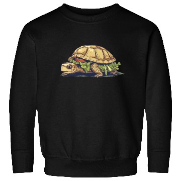 Discover Turtle Sandwich Sticker n' Sweatshirts Version