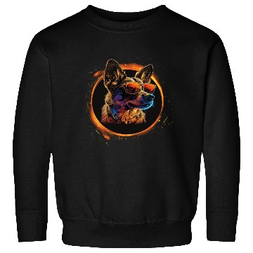 Discover German Shepherd-neon dog Sweatshirts