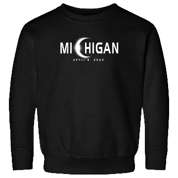 Discover Michigan Eclipse Souvenir April 8th 2024 Sweatshirts