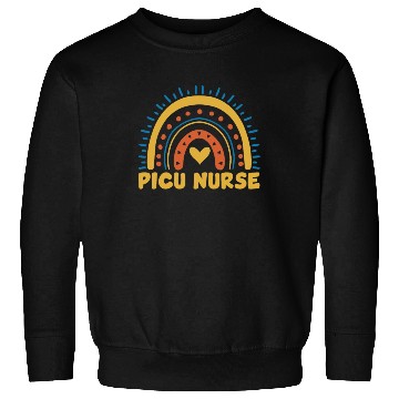 Discover Cute PICU Nurse Rainbow Sweatshirts
