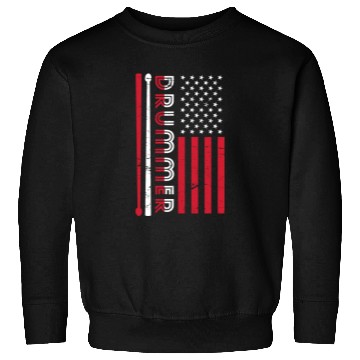 Discover Us Flag Drummer Sweatshirts